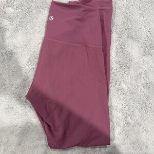 Lululemon Wunder train leggings, size 8, vintage plum